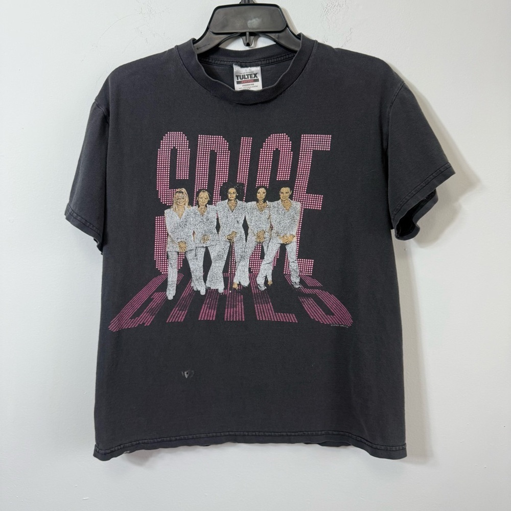 VTG 1998 Spice Girls Spiceworld Tour Concert T-Shirt Med Tultex Tag 90s Band Tee